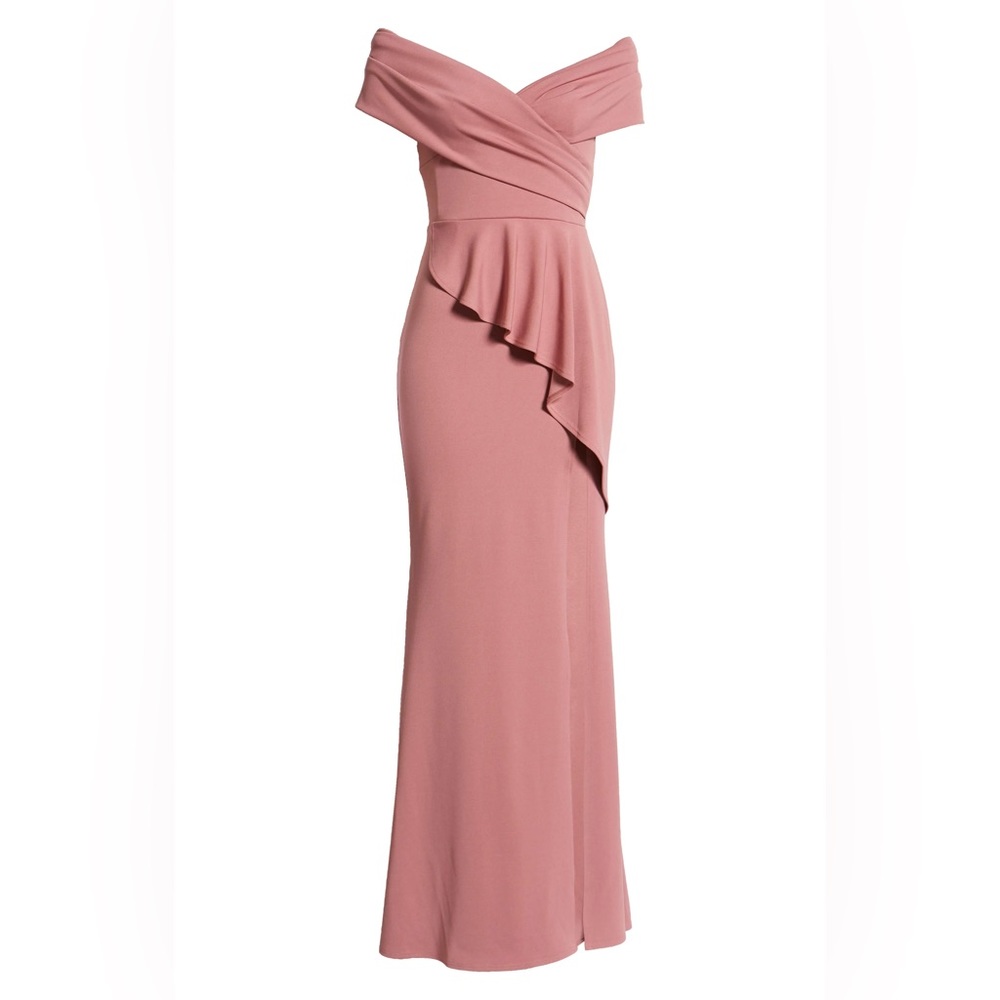 Katie May Hit The Mark Gown in Mulberry - Picture 6 of 7
